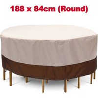 Runde Tisch wasserdichte Abdeckung Stuhl Bank Sofa Staubschutzhülle Outdoor Terrassenmöbel 188 84cm von LLING