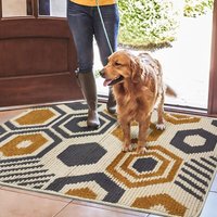 Rutschfeste Fußmatte Weich Maschinenwaschbar Saugfähig und langlebig Teppich für drinnen, draußen, Eingang, Treppe, Flur, Hof – 80 x 120 cm, Beige Rutschfeste Fußmatte Weich Maschinenwaschbar Saugfähig und langlebig Teppich für drinnen, draußen, Eingang, Treppe, Flur, Hof – 80 x 120 cm, Beige von LLING