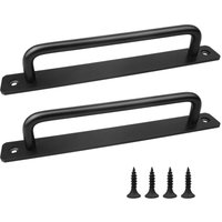 Schiebetürgriff für Scheunentore, 2er-Pack Schiebetürgriffe, schwarze Türgriffe für Küchenschranktüren, Außen- und Innentürgriffe mit Schrauben Schiebetürgriff für Scheunentore, 2er-Pack Schiebetürgriffe, schwarze Türgriffe für Küchenschranktüren, Außen- und Innentürgriffe mit Schrauben von LLING