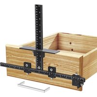 Schrankbeschlaglehre, verstellbare Bohrführung für die präzise Installation von Tür- und Schubladenfrontgriffen und -knöpfen von LLING