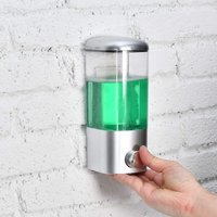 Seifenspender zur Wandmontage, 500 ml/12 oz Flüssigshampoo-Handduschgelspender mit manueller Verriegelung, kommerzieller Lotionbehälter für von LLING
