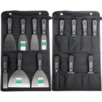 Spachtel-Set, Spachtel, 7-teiliges Schaber- und Spachtel-Set, rutschfester Kunststoffgriff mit tragbarer Werkzeugtasche aus Segeltuch zur Aufbewahrung Spachtel-Set, Spachtel, 7-teiliges Schaber- und Spachtel-Set, rutschfester Kunststoffgriff mit tragbarer Werkzeugtasche aus Segeltuch zur Aufbewahrung von LLING