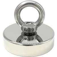 Superstarker Neodym-Magnet 120 kg – Kraftvolle Magnete – Ideal zum Magnetfischen – Ø 60 mm mit Neodym-Öse Superstarker Neodym-Magnet 120 kg – Kraftvolle Magnete – Ideal zum Magnetfischen – Ø 60 mm mit Neodym-Öse von LLING
