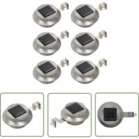 The Living Store Outdoor Solarleuchten 6 Stück LED Rund 12 cm Weiß - Outdoor Beleuchtung - Solarlaterne - Gartenbeleuchtung - Wandleuchte - Terrasse The Living Store Outdoor Solarleuchten 6 Stück LED Rund 12 cm Weiß - Outdoor Beleuchtung - Solarlaterne - Gartenbeleuchtung - Wandleuchte - Terrasse von LLING