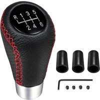 Universal 6-Gang-Schaltgetriebe Leder Schaltknauf, Auto-Tuning-Teile von LLING
