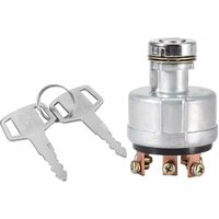 Zündschalter Neiman Traktor-Startschalter Traktorschlüssel, Zündstartknopf mit 6 Anschlussklemmen, 2 Schlüssel für SK200-3 SK200-5 von LLING