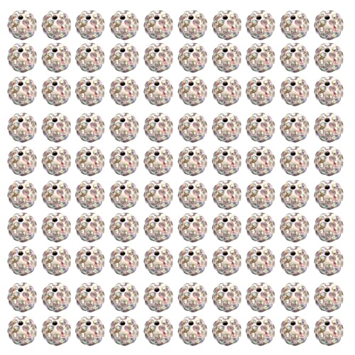 100 Pcs 10 Mm Funkelnde Kristallperlen Set Weiche Und Fliegende Disco Kugel Ton Perlen Strasssperlen Für Handgefertigte Zubehör Handwerkstools Und Zubehör 100 Pcs 10 Mm Funkelnde Kristallperlen Set Weiche Und Fliegende Disco Kugel Ton Perlen Strasssperlen Für Handgefertigte Zubehör Handwerkstools Und Zubehör von LLINthy