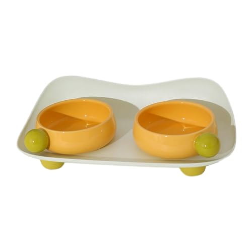 2-in-1-Haustiergeschirr Hunde Wasser Food Bowl Food Wasserspender Set Katze Langsame Essschale Lieferungen Freien Und Für Katzen von LLINthy
