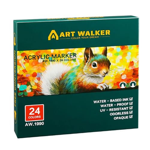 24.12.36 Farb Acrylmarkierungen Und Bürstenspitze Wasser Basieren Zum Malerei Auf Papier Steinstein Holz Glas Keramik Doppelspitzenmarkierungen 24.12.36 Farb Acrylmarkierungen Und Bürstenspitze Wasser Basieren Zum Malerei Auf Papier Steinstein Holz Glas Keramik Doppelspitzenmarkierungen von LLINthy