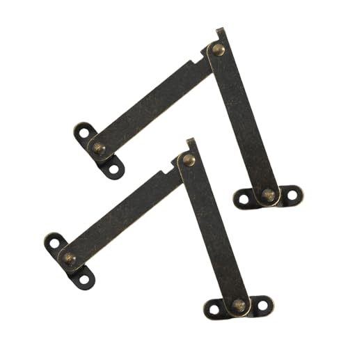 2pcs Rotierende Eisenscharniere Display Klammer Heben Aufenthalt Scharnierklapplid Stützscharniere Für Holzkasten Schmucktasche von LLINthy