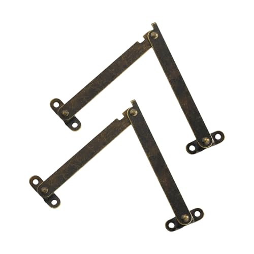 2pcs Rotierende Eisenscharniere Display Klammer Heben Aufenthalt Scharnierklapplid Stützscharniere Für Holzkasten Schmucktasche von LLINthy