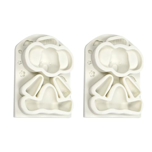2pieces Silikon Backformen Tierform Fondant Formen Schokoladenform 2pieces Silikon Backformen Tierform Fondant Formen Schokoladenform von LLINthy
