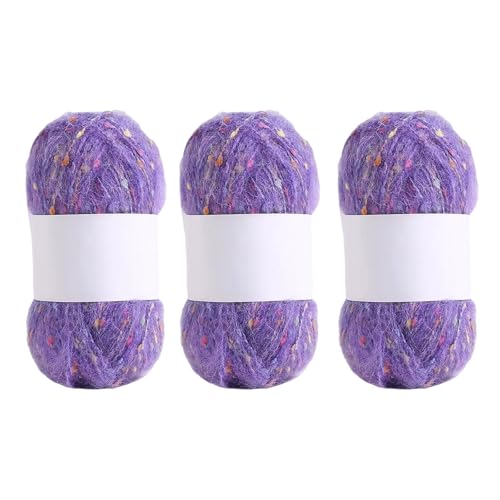 3 Rollen Handknittinggarn Regenbogenfarbe Mohair Bequeme Häkelweich Für Schalsschals Decken 3 Rollen Handknittinggarn Regenbogenfarbe Mohair Bequeme Häkelweich Für Schalsschals Decken von LLINthy