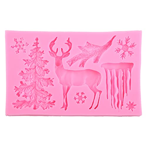 3d Weihnachten Thema Deer Silikonform Schneeflocke Schokoladenkuchen Fondant Form 3d Weihnachten Thema Deer Silikonform Schneeflocke Schokoladenkuchen Fondant Form von LLINthy