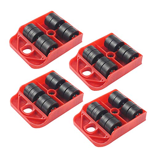 4 Stück Moves Möbelwerkzeug Transport Shifter Moving Wheel Slider Remover Roller He von LLINthy