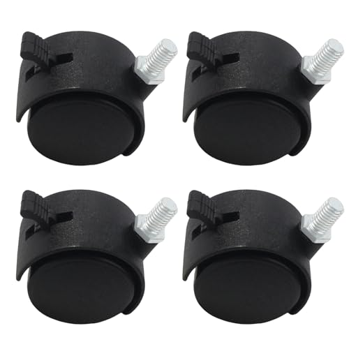 4pcs Caster Mit Bremsen Metall Und Plastikmöbel Casters Heavy Dut Casters Einfache Installation Für Holzböden von LLINthy