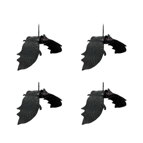 4pcs Halloween Fledermaus Hängende Dekorationen Gruselige Tierhänge Für Garten Yard Office Klassenzimmer Wanddekoration Halloween Fledermauskleider 4pcs Halloween Fledermaus Hängende Dekorationen Gruselige Tierhänge Für Garten Yard Office Klassenzimmer Wanddekoration Halloween Fledermauskleider von LLINthy