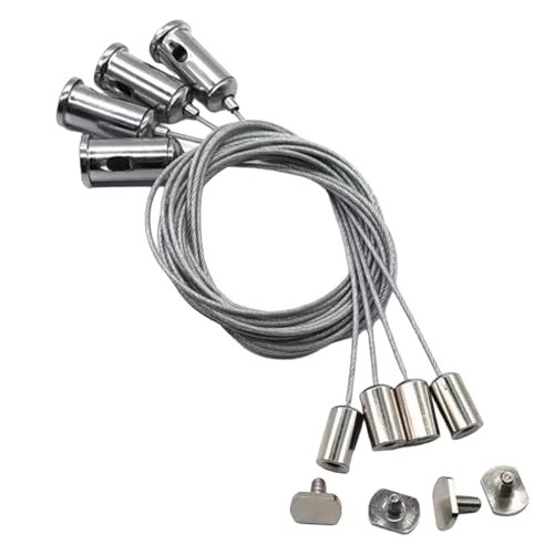 4pieces Mehrzwecklampe Hanging Draht Set Tragbares Zubehör Für Haus Und Büroversorgung Verwenden Ein Einstellbares Stahlkabel von LLINthy