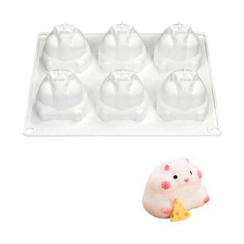 6Cavity Little Hamster Silikonform Fondants Schokoladenform Mousse Kuchen Dekoration Werkzeug Kerzenseife Formen 6Cavity Little Hamster Silikonform Fondants Schokoladenform Mousse Kuchen Dekoration Werkzeug Kerzenseife Formen von LLINthy