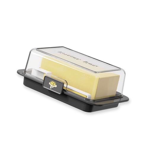 Butter Dividing Storage Box Mit Deckel Küchenbutter Käse Käsebehälter Mit Klaren Butterspaltkiste von LLINthy