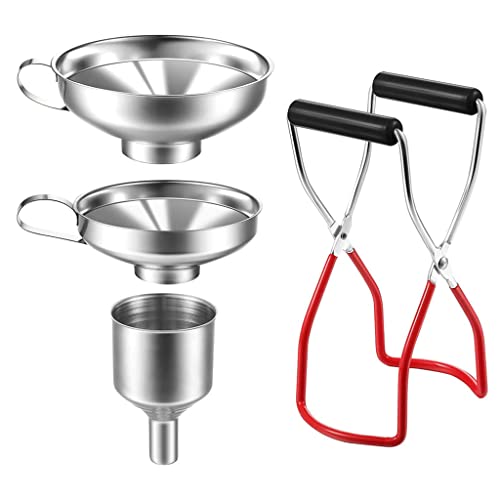 Canning Essentials Set Enthält 1PC Canning Rack 3PCS Canning Trichter Edelstahltrichter Für Küchenzubehör Canning Essentials Set Enthält 1PC Canning Rack 3PCS Canning Trichter Edelstahltrichter Für Küchenzubehör von LLINthy