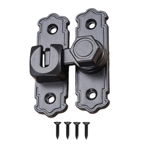 Compact No Security Riegel Aluminium Scheunenschloss Mechanismus Swing Gate Set Für 90/180 Grad Türanwendungen Starkes von LLINthy