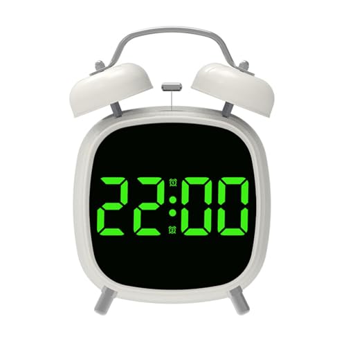 Digitale Uhr Mit Doppelglocken Alarmen Großer Display Und Einstellung Helligkeit Externe Leistung Effiziente 5v1a Doppelglocken Wecker Mit Nachtlicht von LLINthy