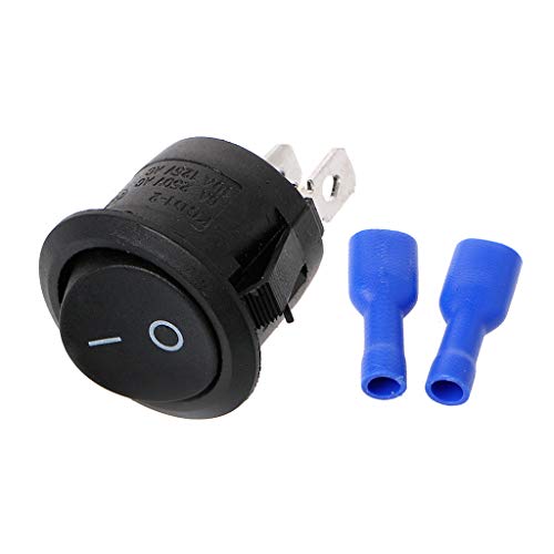 Ein/Aus Runder Rocker Schalter + Weibliche Crimp Spade Connectors Autoboot von LLINthy