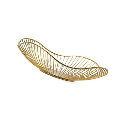 Elegante Metalldrahtfruchtkorb Snacks Brotstablett Dekorative Mittelstücke Für Esstisch Oder Wohnzimmer Eisenfruchtkorb von LLINthy