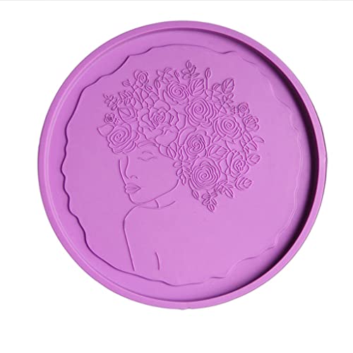 FLOWE Fairy Tablett Formen Fairy Maiden Harz Formen Schönheit Untersetzer Silikonform Epoxidharz Gussgussformen von LLINthy