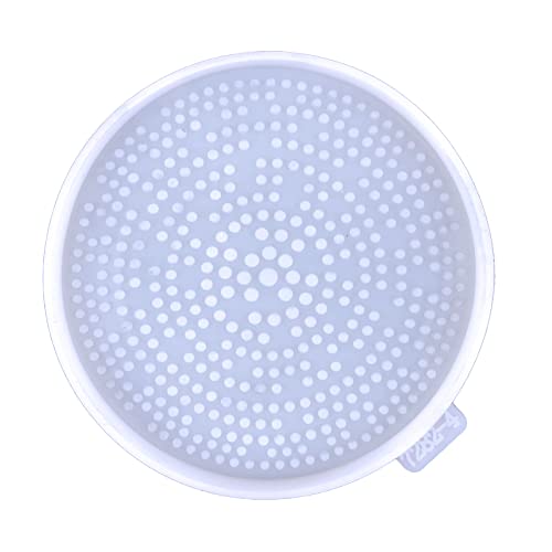 Handgefertigte Polkas Punkte Leoparden Druckplatte Coasters Silikonform Harz Die Runde Form Für Obst Kaffee Lagerschale Machen von LLINthy