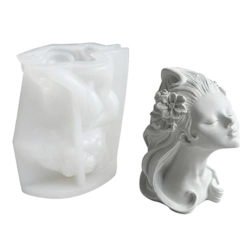 Handgefertigtes Kleines Mädchen Porträt Ornament Silikonform Duft Gips Ornamente Tropfen Kleberform Für Dekoration Little Girl Porträtform Für Harzguss von LLINthy
