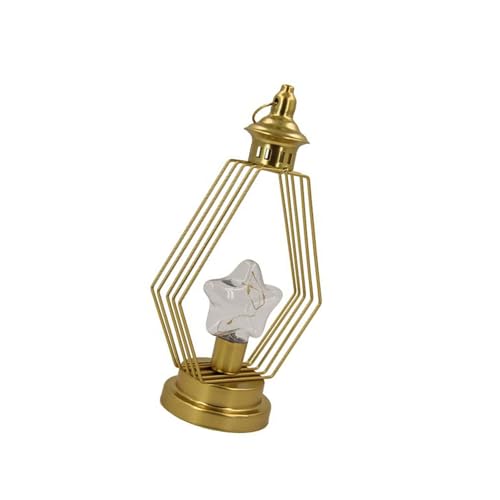 Hanges Licht Mit Metall Gestreiften Designs Led Light Star Night Lampe Für Heimdekoration Und Festivals Party Ornament Hängende Laternen von LLINthy