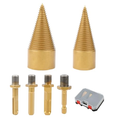 Holzsplitter Bohrer Bit Block Splitter Bohrer Bit 32 Mm 42 Mm Brennholz Bohrbohrer Bit Holz Splitter Mit Runden Quadratischen Holzbearbeitungswerkzeug von LLINthy