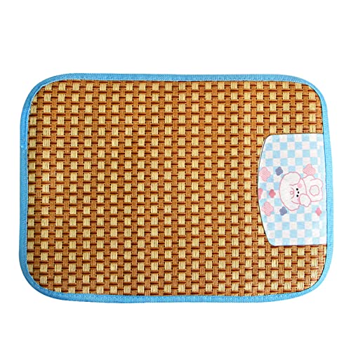 Hunde Katze Kühlmatte Selbstkühles Bett Weiche Pads Natural Rattans Sofa Liege Nicht Schlupf Haustier Matratze Für Sommernickermatte Für Hunde Kisten Kleine Medum Große Outdoor Bett Pads Katzen Katzen von LLINthy
