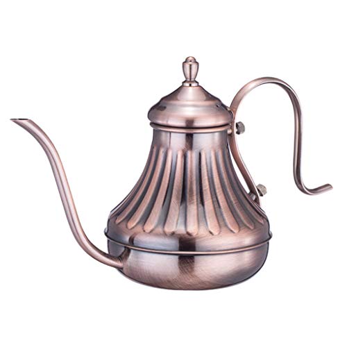 Kaffeetöpfe Tropfen Kaffeetöpfe Langer Schwungspulenausguss Über Kaffeekessel Edelstahlmaterial Für Kaffeeliebhaber Siphon Stoff Kaffeefilter Alkoholbrenner Kaffeemaschine Kleine Tropfkaffeemaschine von LLINthy