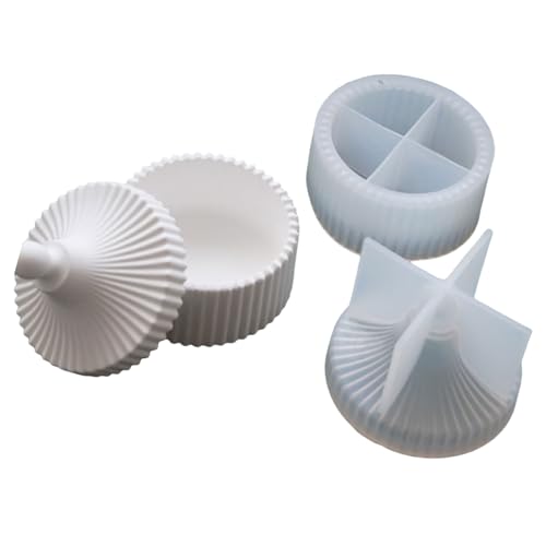 Kerzenbecherformen Schmuck Aufbewahrungsbox Silikonform Epoxidharzformen Gestreiftes Kerzenglas Formen Für Wohndekorationen Schmuck Aufbewahrung Box Silikonformen Gestreiftes Kerzenglas Formen von LLINthy