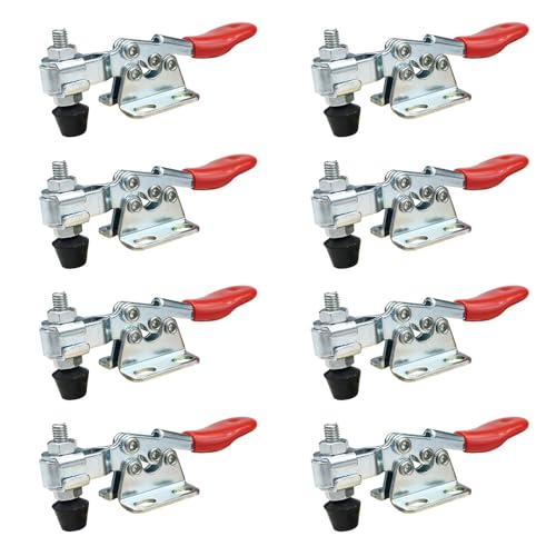 Klemmwerkzeug Umschaltklemme Antislip Red Horizontal Clamp Für Effiziente Holzbearbeitung Und Handwerksprojekte Horizontaler Umschalten von LLINthy