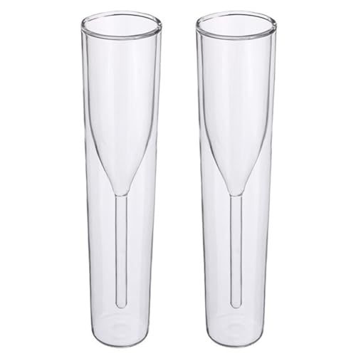 LLINthy 2 Stück 100 ml Champagnerglas doppelwandige Gläser Hochzeit Party Tasse Toasten Cocktails Glasflöte Kelch Bubble Wine Cocktails LLINthy 2 Stück 100 ml Champagnerglas doppelwandige Gläser Hochzeit Party Tasse Toasten Cocktails Glasflöte Kelch Bubble Wine Cocktails von LLINthy