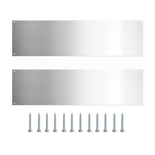 LLINthy 2 x Türtrittplatte, praktische Tür-Push-Platten halten Türkratzer für drinnen und draußen, innen und außen von LLINthy
