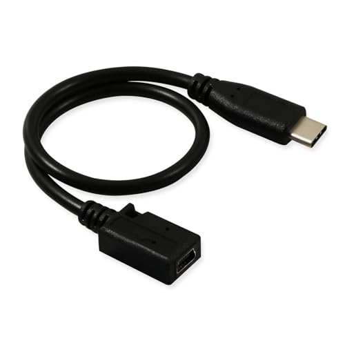 LLINthy 27 Cm Telefone Ladungsadapterkabel USB 5Pin Frauen Zum Typ C Steckverbinder Konvertierungsdrahtleitungsdaten Zum Typ C von LLINthy
