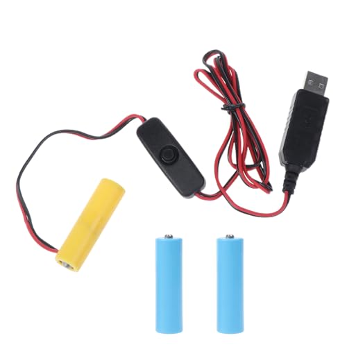 LLINthy 4 5 V AA Batterie USB Netzteilkabel Mit Ein/Aus Schalter Ersetzen von LLINthy