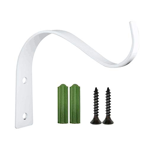 LLINthy 4 5 Zoll Biegung S Form Wand Hanging Blumentopfstütze Klammer Haken Eisenhänger Eisen Pflanzständer Palettenblüten Rack Stützhalter Sukkulente Pflanzgefäß Tablett Gartensaucer Display Einheit von LLINthy