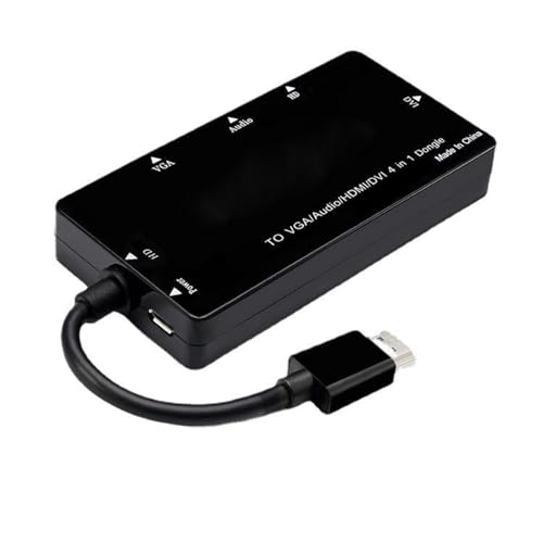 LLINthy 4 In 1 Hdmicompatible Mit Schallausgang Für VGA Und Hdmicompatible Anschlüsse von LLINthy