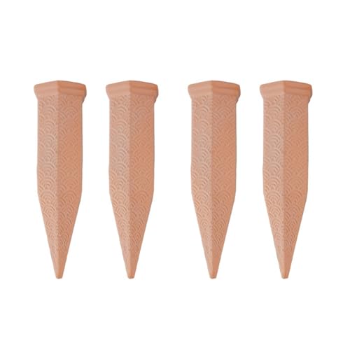 LLINthy 4PCS Terrakotta Pflanzen Bewässerungseinsätze Automatische Einsätze Pflanzer Einsatz Für Innenräume Außen Tropfende Bewässerung Keramikgaswässerungspikes Für Pflanzen von LLINthy