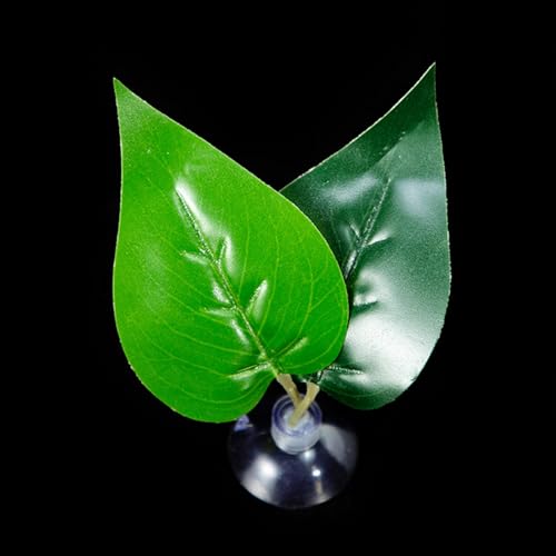 LLINthy Bettas Fischblattpolster Doppelblatt Hängematte Ruhebett Sichere Umwelt Bettas Laichbett Aquarien Landschaft Accessoire Aquarien Accessoires von LLINthy