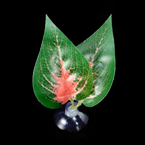 LLINthy Bettas Fischblattpolster Doppelblatt Hängematte Ruhebett Sichere Umwelt Bettas Laichbett Aquarien Landschaft Accessoire Aquarien Accessoires von LLINthy