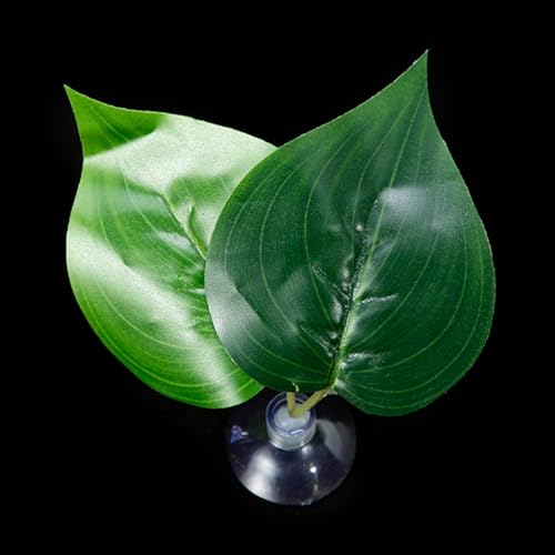 LLINthy Bettas Fischblattpolster Doppelblatt Hängematte Ruhebett Sichere Umwelt Bettas Laichbett Aquarien Landschaft Accessoire Aquarien Accessoires von LLINthy