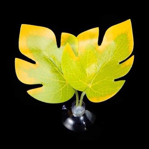 LLINthy Bettas Fischblattpolster Doppelblatt Hängematte Ruhebett Sichere Umwelt Bettas Laichbett Aquarien Landschaft Accessoire Aquarien Accessoires von LLINthy