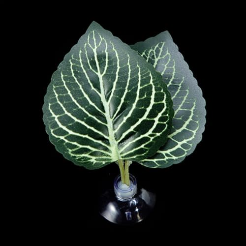 LLINthy Bettas Fischblattpolster Doppelblatt Hängematte Ruhebett Sichere Umwelt Bettas Laichbett Aquarien Landschaft Accessoire Aquarien Accessoires von LLINthy